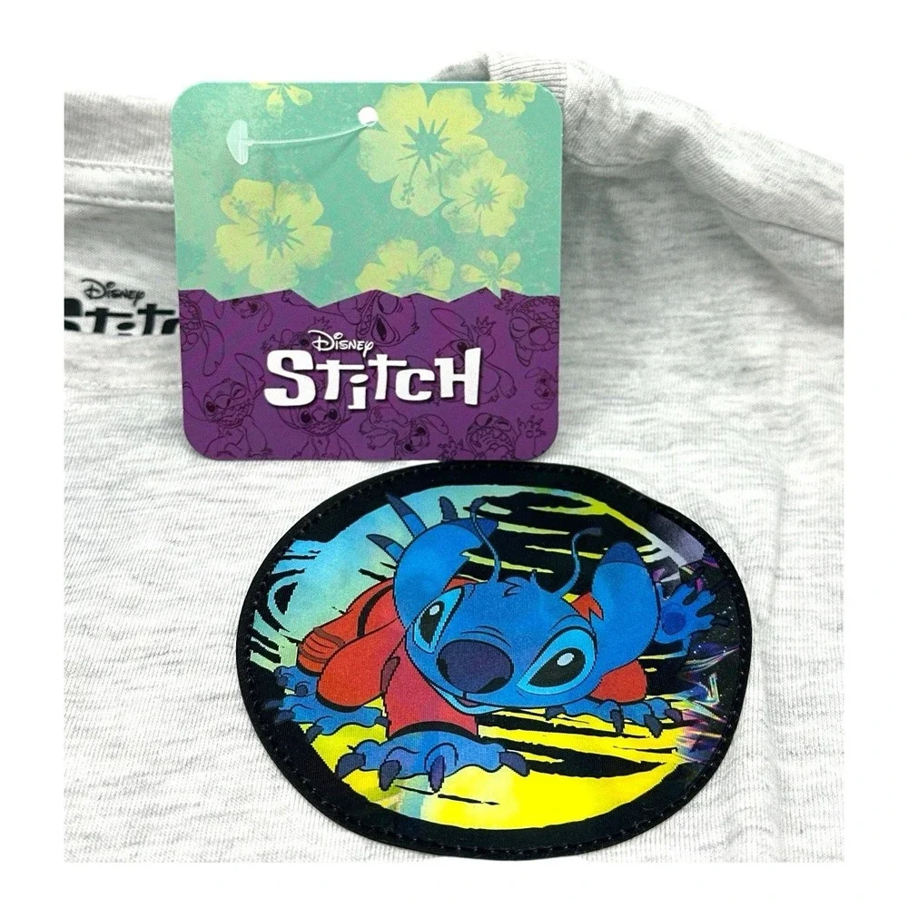 Disney Stitch Muscle Tank & Shorts Set Heather‎ Gray Kids 2pc Outfit 4T